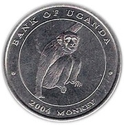 100 Shillings Monkey; steel reverse image