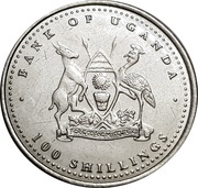 100 Shillings Monkey; steel obverse image