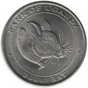 100 Shillings Rat; nickel plated steel reverse image