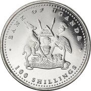 100 Shillings Ox; nickel plated steel obverse image