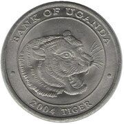 100 Shillings Tiger; nickel plated steel reverse image