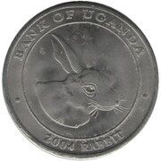 100 Shillings Rabbit; nickel plated steel reverse image