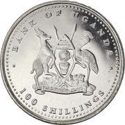100 Shillings Rooster; nickel plated steel obverse image