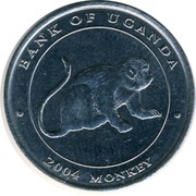 100 Shillings Monkey; copper-nickel reverse image