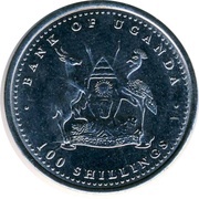100 Shillings Monkey; copper-nickel obverse image