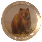 100 Shillings Grizzly bear reverse image