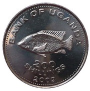 200 Shillings Non-magnetic reverse image