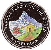 1000 Shillings Matterhorn; copper-nickel reverse image