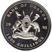 1000 Shillings World Cup obverse image