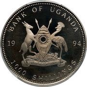 1000 Shillings Pattern obverse image