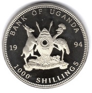 1000 Shillings World Cup obverse image
