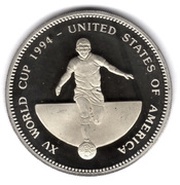 1000 Shillings World Cup, Uganda, 1994 reverse image