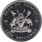 1000 Shillings Lion obverse image