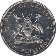 1000 Shillings Elephant obverse image