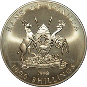 1000 Shillings Princess Diana obverse image