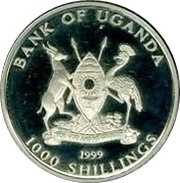 1000 Shillings Javelin throw obverse image