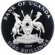 1000 Shillings Admiral Nelson obverse image
