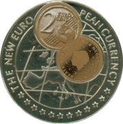 1000 Shillings 2 Euro cent Netherlands, Uganda, 1999 reverse image