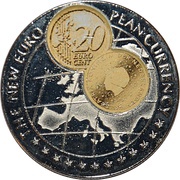 1000 Shillings 20 Euro cent Netherlands, Uganda, 1999 reverse image
