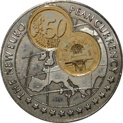 1000 Shillings 50 Euro cent Austria reverse image