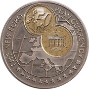 1000 Shillings 50 Euro cent Germany, Uganda, 1999 reverse image