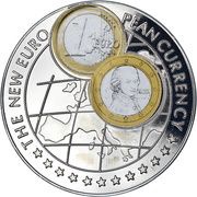 1000 Shillings 1 Euro Austria, Uganda, 1999 reverse image