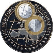1000 Shillings 1 Euro Netherlands reverse image
