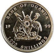 1000 Shillings Circumnavigation of the Earth by balloon obverse image