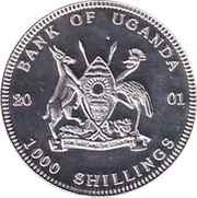 1000 Shilling Rhinoceros obverse image