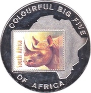 1000 Shilling Rhinoceros, Uganda, 2001 reverse image