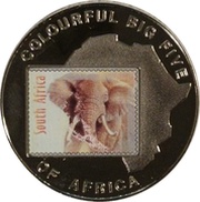 1000 Shillings Elephant, Uganda, 2001 reverse image