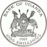 1000 Shillings World Cup obverse image