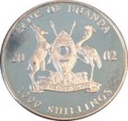 1000 Shillings Header, Uganda, 2002 obverse image