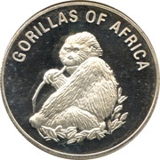 1000 Shillings Eating gorilla, Uganda, 2002-2003 reverse image