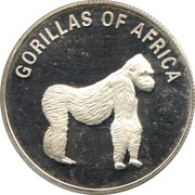 1000 Shillings Standing gorilla, Uganda, 2002-2003 reverse image