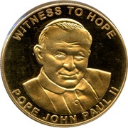 1000 Shillings John Paul II; brass reverse image