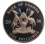 1000 Shillings World Cup obverse image