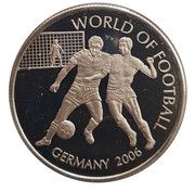 1000 Shillings World Cup, Uganda, 2006 reverse image