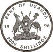 2000 Shillings Birth of Jesus obverse image