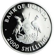 2000 Shillings Golden Wedding; silver obverse image