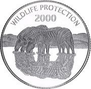 2000 Shillings Zebra, Uganda, 2000 reverse image