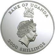 2000 Shillings Queen with children obverse image