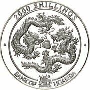 2000 Shillings Tiger Hill Pagoda obverse image