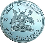 2000 Shillings Waving queen obverse image