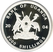 2000 Shillings Front-facing queen obverse image