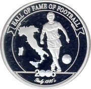 2000 Shillings Franco Baresi, Uganda, 2006 reverse image