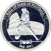 2000 Shillings Roberto Baggio, Uganda, 2006 reverse image