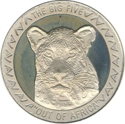 5000 Shillings Leopard, Uganda, 2002 reverse image