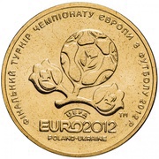 1 Hryvnia EURO 2012, Ukraine, 2012 reverse image