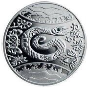 5 Hryven Year of the Snake, Ukraine, 2013 reverse image
